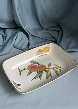 Вінтажна порцелянова форма для запікання royal worcester evesham, england