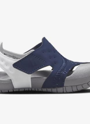 Босоніжки та сандалі для дітей jordan flare little kids’ shoes синій/сірий