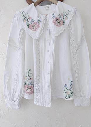 Блуза с вышивкой river island (р.m) 5