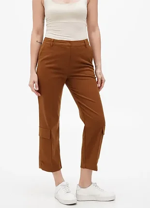Новые женские брюки who what wear коричневые, размер 38 (m)