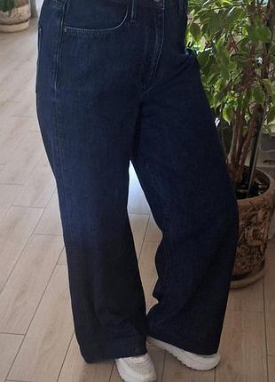 Джинсы т.синие wide leg 7