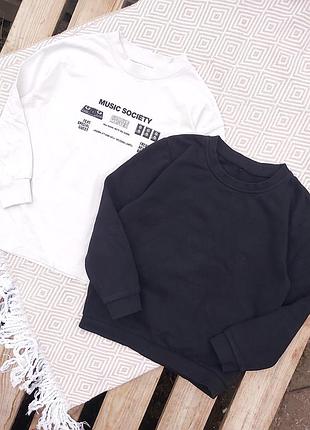 Набор свитшот на флисе и реглан zara на мальчика 6-7 лет 🐼