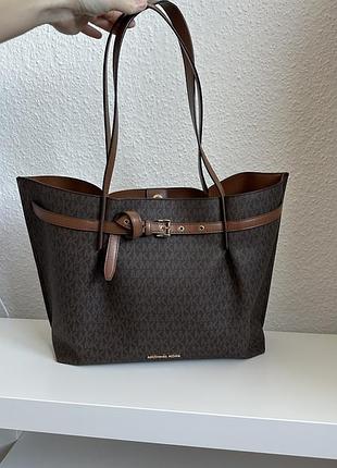 Сумка жіноча michael kors тоут коричнева