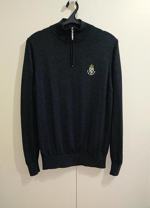 Кофта zip glenmuir шерсть 100% серий гольф hugo boss gant ralph lauren levis