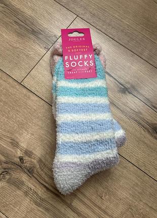 Шкарпетки жіночі joules fluffy socks високі різнокольорові