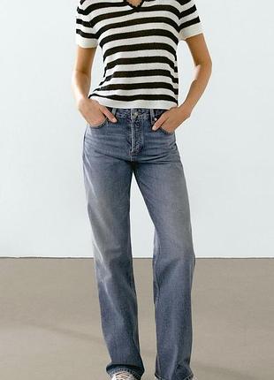 Massimo dutti топ в смужку р. м 6