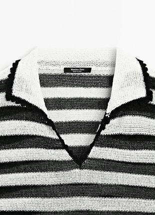 Massimo dutti топ в смужку р. м 4