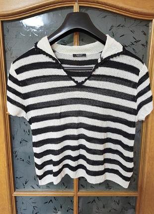 Massimo dutti топ в смужку р. м 8