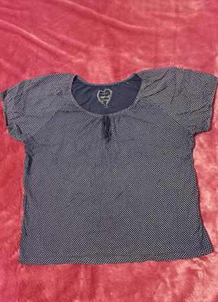 Футболка блуза в горошек