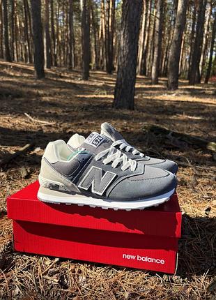 Кросівки чоловічі new balance 574 сірі, розмір 42