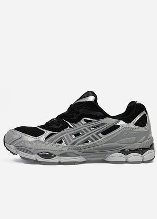 Asics gel nyc silver black grey 2