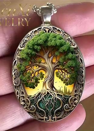 Кулон для жінок en xi jewelry дерево життя