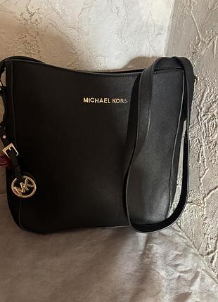 Крос-боді жіноча michael kors чорна