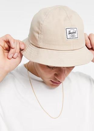 Стильная брендовая панама herschel supply co. original (унисекс / бежевая)