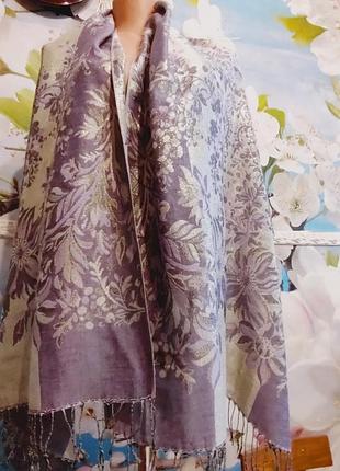 Палантин пашмина 55%pashmina 45% silk 6