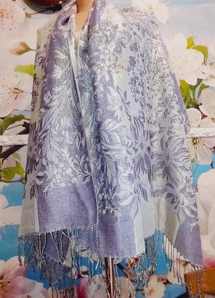Палантин пашмина 55%pashmina 45% silk 5
