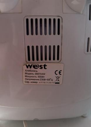 Хлібопічка west bm704w 4