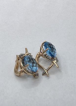 Золотые серьги 585 5