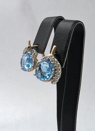 Золотые серьги 585 3