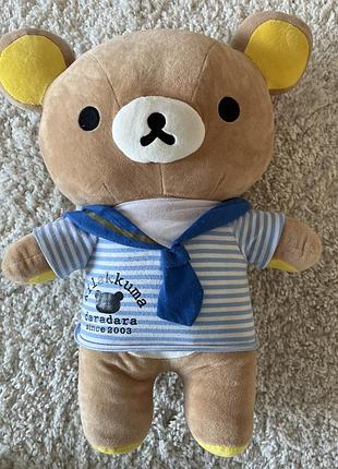 М'яка іграшка ведмедик rilakkuma в тільняшці