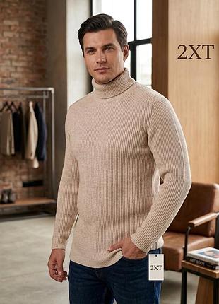 Свитер мужской теплый удлиненный 2xt cotton colins теплая кофта