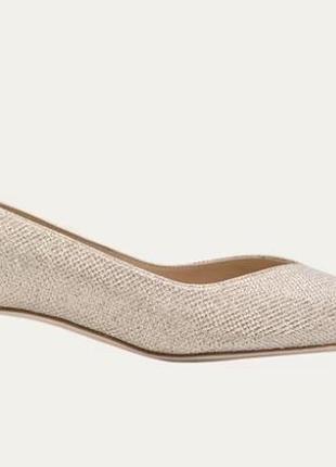 Туфлі човники золотисті stuart weitzman