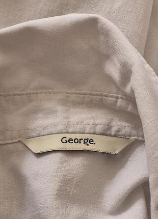 Льняная рубашка george 9