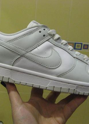 Кросівкі nike  dunk low white grey  41 шкіра