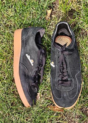 Чоловічі замшеві кеди ellesse calcio trainers black/gum