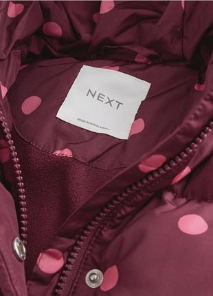 Куртка для дівчинки next в горох 3