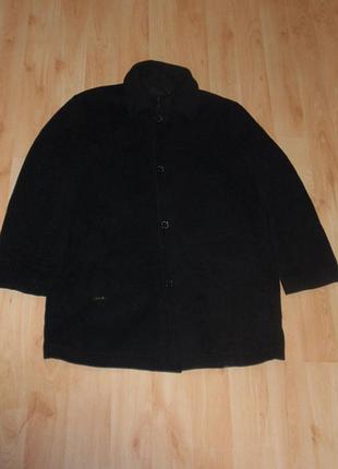 Чоловіче чорне пальто olly gan polo men premium black jacket boss ck original xl-xxl strellson ea7