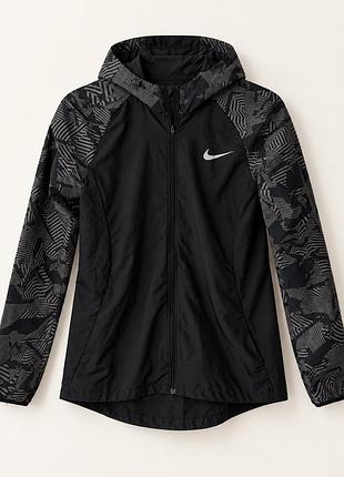 Куртка жіноча nike з капюшоном чорна, розмір xs