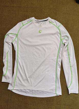 Велоодяг чоловічий cannondale футболка з довгим рукавом біла l-xl