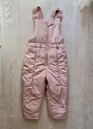 Зимовий комбінезон zara для дівчинки, рожевий