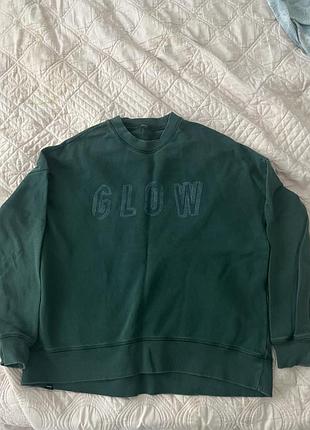 Жіночий світшот glow зелений