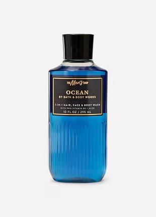 Чоловічий гель для душу 3 в1 bath&body works ocean 295 мл