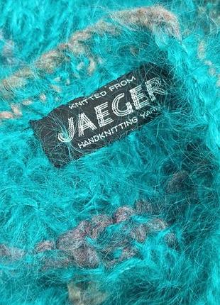 Яскравий бірюзовий кардиган jaeger 10