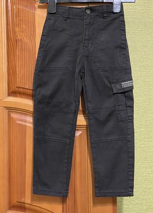 Джинсы детские черные хлопок 98% zara p.6/ 116