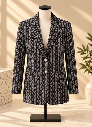 Пиджак 
riani chain print longline blazer