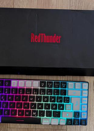 Клавіатура redthunder бездротова ігрова rgb