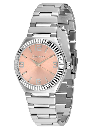 Жіночий годинник guardo premium 012753-1 сталевий корпус сталевий браслет персиковий циферблат