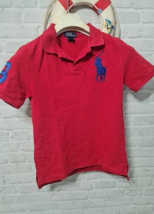 Поло для хлопчика polo ralph lauren червоне