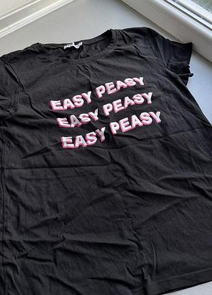 Чорна футболка easy peasy 5