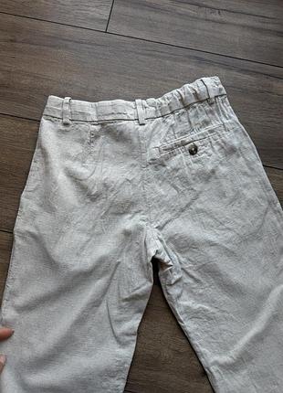 Штани лляні h&m / брюки 9