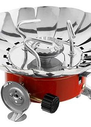 Плита газовая портативная intertool 200 x 85 мм с лепестками (gs-0011)