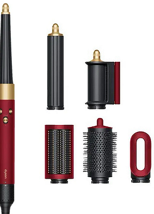 Мультистайлер dyson airwrap i.d. hs08 straight & wavy red velvet/gold
