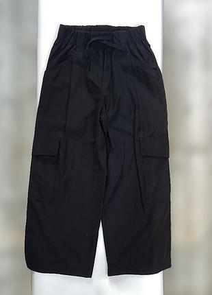 Спортивні штани для дівчинки zara чорні 122-128 см