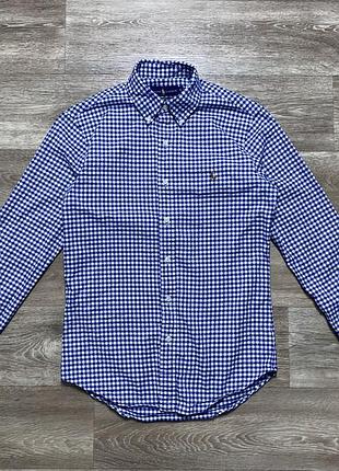 Оригінальна сорочка polo ralph lauren blue  size s