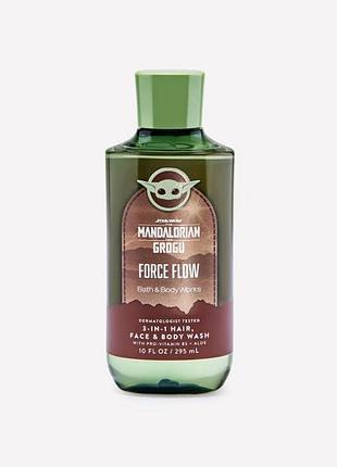 Мужской гель для душа 3 в1 bath &amp; body works force flow 295 мл
