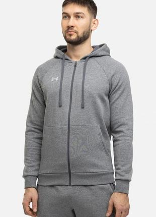 Спортивна чоловіча кофта under armour rival fleece full zip hoodie